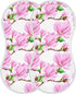 Set 4, Magnolia Flowers Muslin Baby Burp Cloths of Super Soft & Absorbent Burping Rags, Cotton Burp Clothes Shower Gift
