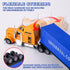AIUAZA 1/65 Truck Model, Detachable Cargo Container, Children's Toy, Alloy Semi Truck, Trailer Toys for Boys