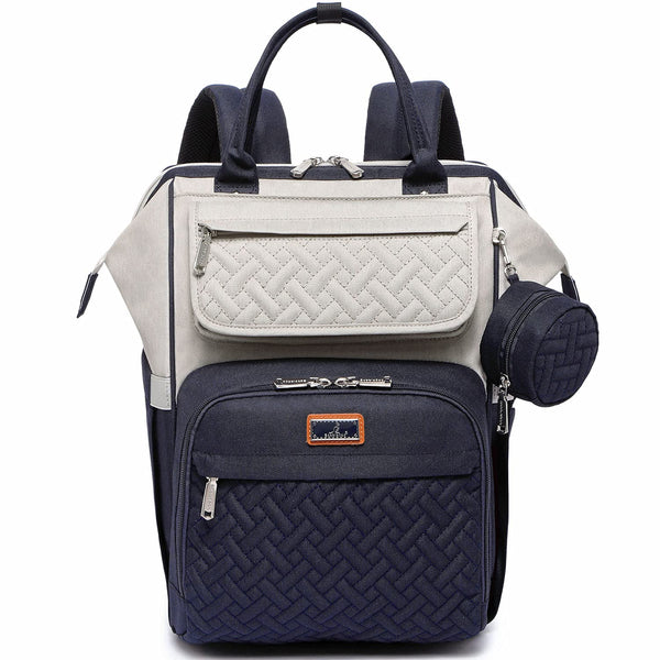 BabbleRoo Diaper Bag Backpack, Multifunction Large Bags with Changing Pad & Stroller