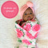 100% 47 47 Inches 3 Pack) LollyBanks Muslin Swaddle Blankets, Cotton Baby Swaddle Blanket for Girls, Soft and Large x