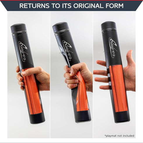 Quiver Time Black XL Orion Playmat Tube, TCG MtG Playmat Case with Waterproof Zipper, Fits 14" and 15" playmats