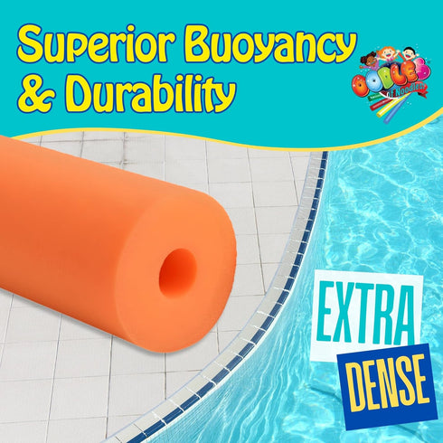 2 Pack, Swimming Oodles of Noodles Foam Pool Swim Noodles Hollow Core Foam Tube for Pool Floats, Buoyant for Beach