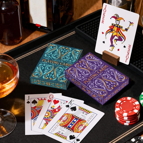 Wkchxd 2 Pack, Set, Playing Cards Deck of Cards, Standard Playing Cards for Adult, Premium Poker Card Deck of Playing