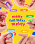 100pcs KLT Fidget Toys Bulk for Kids: Textured Fidget Ring - Classroom Prize Box Quiet - Party Favors Gift Bags