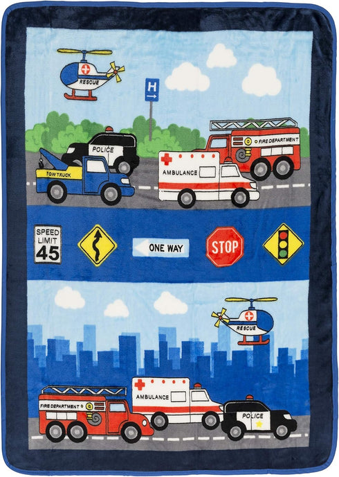 EVERYDAY KIDS Toddler Throw Blanket - 30" by 40" - Fire and
