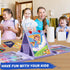 All in One Art Supplies with Trifold Easel, Art Set with Drawing Kit, Coloring Book, Paper Cutting, and Origami Kit