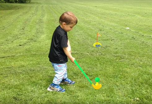 Plastic Golf Clubs, Educational Golf Toys Sets for Toddlers Kids, Outdoor Indoor Sports Golf Game Toys for Boys & Girls