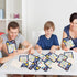 Leezead 24 Space Bingo Game, Players Outer Space Bingo Cards for Birthday Party Family Friends Large Group Activities