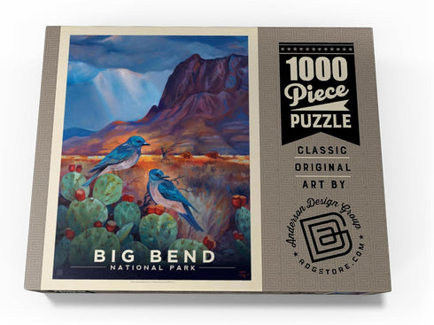 MyPuzzle Big Bend National Park: Vintage Poster - Premium 1000 Piece Jigsaw Puzzle for Adults