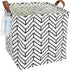 LANGYASHAN Square Storage Baskets - Waterproof Canvas Children Laundry Hamper for Toy Organizer (Geometric)