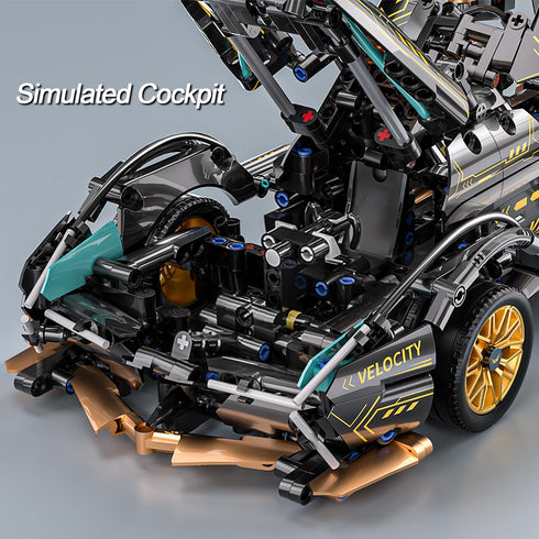 Sport Car Building Block Sets for Adults, 1:14 Scale Race Car Collectible Engineering Toy Birthday Gifts for Car Fans