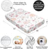 Sweet Jojo Designs Satin Fitted Baby Crib Sheets (Pink/Grey Boho Floral) for Girls, Infant, Nursery, Toddler Room
