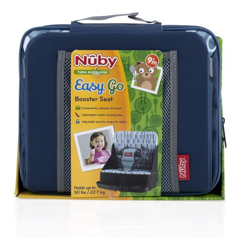 35 9+ Nuby Easy Go Booster Seat - Travel Booster Seat for Babies and Toddlers - Holds Up to Pounds - Months - Blue