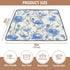 EtherSpher 50'' 50''alfombras Retro Blue White Roses Thistles and Thorns Cute Foldable Baby Girl Play mat for Floor