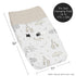 Sweet Jojo Designs Jungle Safari Animals Boy Girl Baby Nursery Changing Pad Cover Beige Brown Taupe Black and White