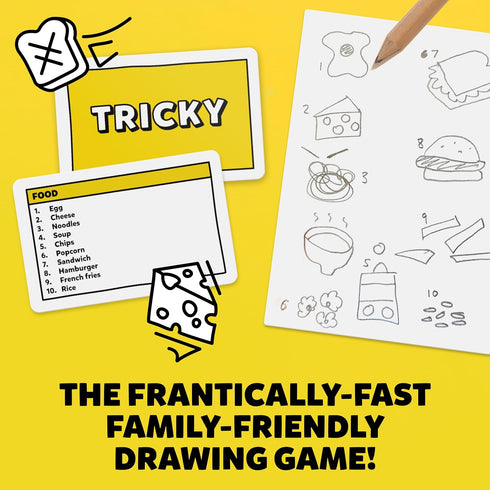 Six Second Scribbles: The frantically Fast and fantastically Fun Drawing Game | A Family Friendly Party Game