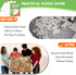 64 8x1000-Piece Nariolar Ultra-Adhesion Transparent Puzzle Glue Sheets, Puzzle Saver Sheets for Preserving Up