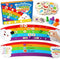 Coogam Rainbow Alphabet Learning Toy, Magnetic Letters and Mini Figures Sorting Matching