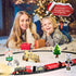 WATUDOU Set 3-5 4-7, Set Set 3 4 5 6 Train for Kids Classic Christmas Electric Train Toys with Steam Locomotive Engine