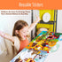 35 Reusable Sticker Book, Farm Animal Static Stickers Waterproof Animals & Insects Decals Matching Game Activity Books