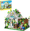 TYCOLE Flower House Building Set with Lights, Garden House Building Toy Kits Compatible