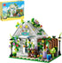 TYCOLE Flower House Building Set with Lights, Garden House Building Toy Kits Compatible