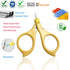 PAFASON Baby Nail Scissors and Glass Nail File Set, Round Tip Safety, Stainless Steel, Ideal Shower Gift for Infants