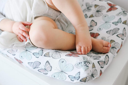 Copper Pearl Premium Knit Changing Pad Cover, Soft and Stylish, Universal Fit for All Standard Diaper Changing Pads, Dot