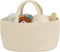 JUNBOLE Diaper Caddy Organizer Cotton Rope Baby Basket Nursery Storage and Portable Tote