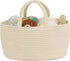 JUNBOLE Diaper Caddy Organizer Cotton Rope Baby Basket Nursery Storage and Portable Tote