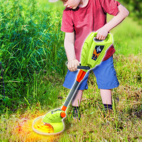Trimmer 3+ Lanard Tuff Tools: Weed - Kids Lights & Sound Toy, Mega Yard Tool, Realistic Action Yard Work Toy, Battery