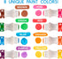 Cameron Frank Products Dot Markers for Toddlers 1-3, Set of 8 Washable Dot Paints with Activity Book PDFs
