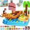 ToyUnited Magnetic Blocks - 100PCS Build Pirate-Ship World Set - Magnetic Building