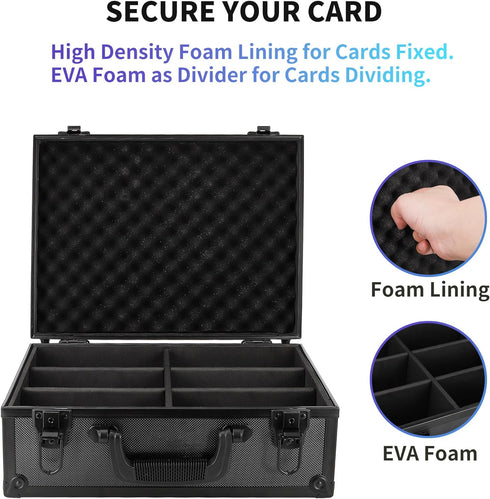 HZGXQN 3" 4" 35pt 600+ Toploader Storage Box for x Rigid Card, Top Loader Card Storage Hard Case, Sports Card Storage