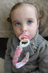 4 Pack 4MP04-HZ babygoal Baby Girl Pacifier Clips with Pacifier Case, Metal Clips for Boys and Girls Fits Most