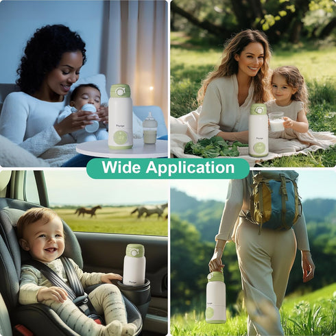 15oz Portable Bottle Warmer for Travel, Capacity Portable Milk Warmer for Baby, Formula, Breast Milk & Water, On The Go