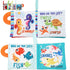 Baby Books Toys Gifts, Touch and Feel Cloth Crinkle Books for Babies, Early Learning Toys, 4 PCS