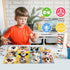 Jeacirio 100 4-8 4-6 6-8 8-10 4-Pack 15"x11" Piece Puzzles for Kids Ages - Dogs Flowers Donuts Cats Puzzles - Large