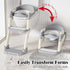 DEEKI 3 1 in Potty Training Seat with Step Stool Ladder Foldable Anti-slip Toilet Chair Potty Seat for Toddlers Kids