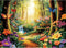 Amusding 500 Piece Jigsaw Puzzle for Adults, Forest Butterfly Jigsaw Puzzle 500 Piece