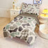 CKOU CCOO 4 Set Set Pieces Toddler Duck Camo Bedding for Boys,Hunting Camouflage Toddler Comforter for Kids Bed in a