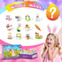 Set, 12-in-1 6+ Easter Bunny Building Toy Easter Gifts for Kids - Rabbit Building Block with Prefilled Eggs, Includes