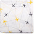 ipek kehribar Muslin Baby Swaddle Blanket 100% Cotton, Ultra Soft, Breathable, Multipurpose, Airplane Print,