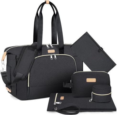 ITIEZY Diaper Bag Tote for Baby - Large Mommy Bag with Portable