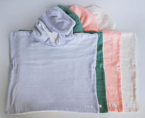 Versatile Hooded Towel Poncho for Kids - Ideal Swim and Bath Coverup in Various Sizes