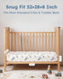 52x28 4 Pack Baby Crib Sheets for Boys and Girls, Toddler Bed Sheets Fitted for Standard Crib and Toddler Mattresses