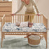JIANADAER 28"x52" Cowboys Horse Western Fitted Crib Sheet Vintage West Desert Standard Crib Mattress Fitted Sheet