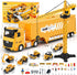 Kids Construction Truck Toys Set with Crane, Excavator, Forklift, Bulldozer, Dump Trucks, Cement Truck, Road Roller,