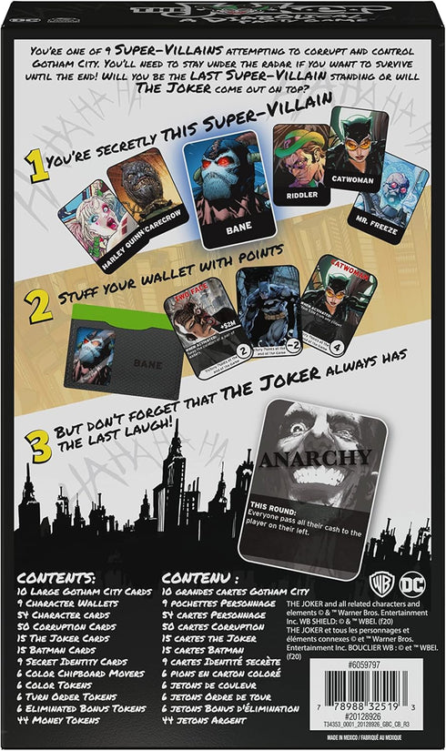 The Joker by Spin Master Games, Diabolical Secret Identity Strategy Party Game for Adults and Kids Ages 12 and Up