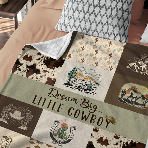(03, 30x40 Western Blanket, Western Decor for Nursery Room, Baby Blankets for Boys Girls, Cowboy Baby Blankets, Western